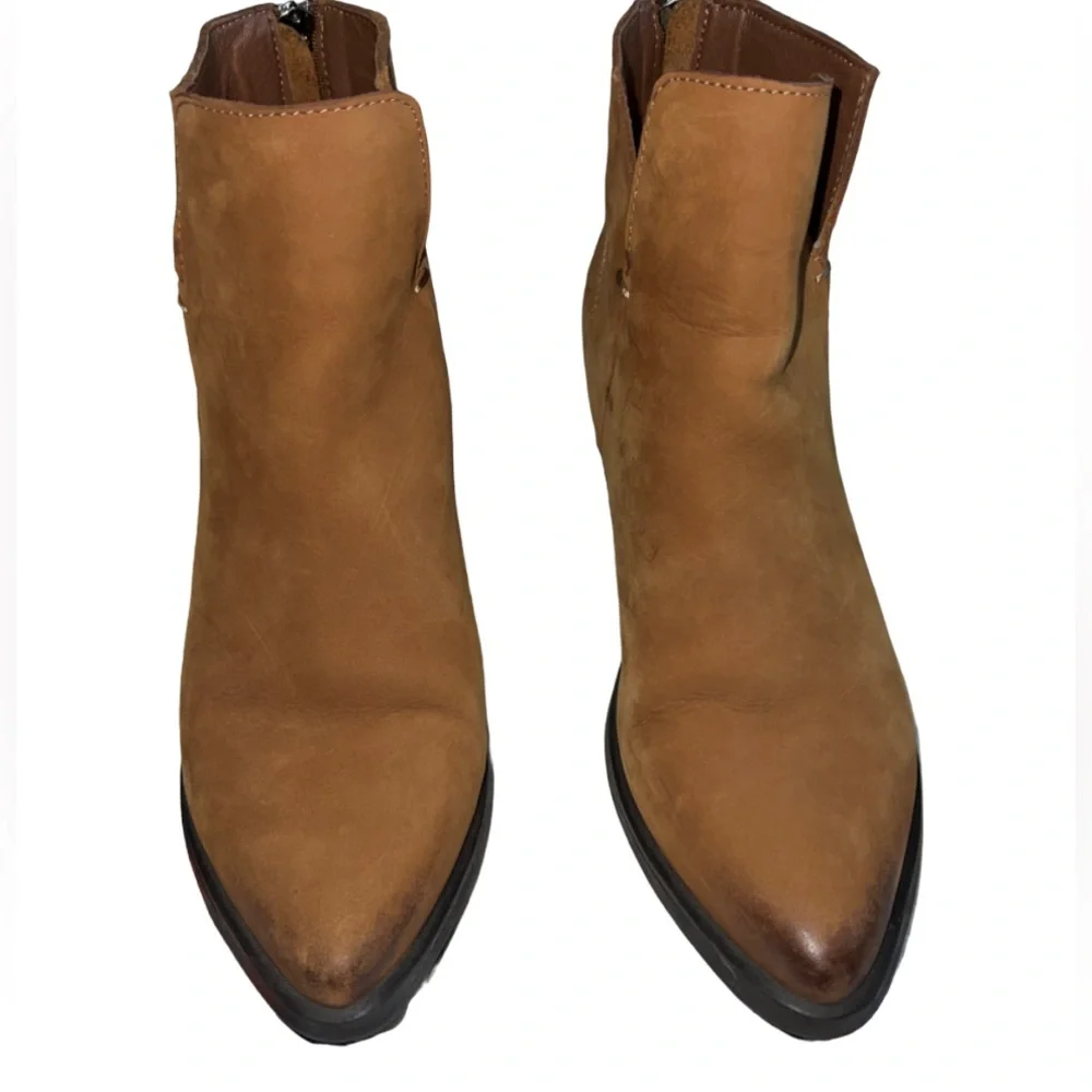 Steve Madden leather tan‎ pawel western oiled booties
